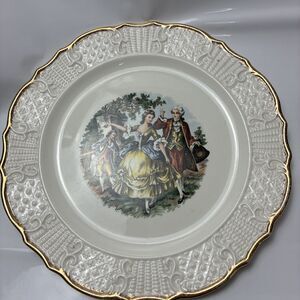 This Vogue Dinnerware Washington Colonial pattern plate with a courting couple